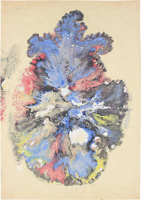 Тарханов Михаил Михайлович. Композиция в сине-красных тонах 